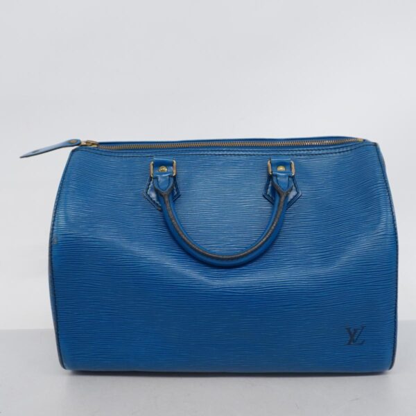 1240001049233 18 Louis Vuitton Epi Speedy Handbag Toledo Blue