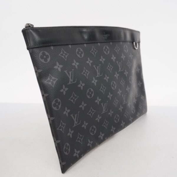 1240001049234 2 Louis Vuitton Monogram Eclipse Pochette Discovery Clutch Bag Black