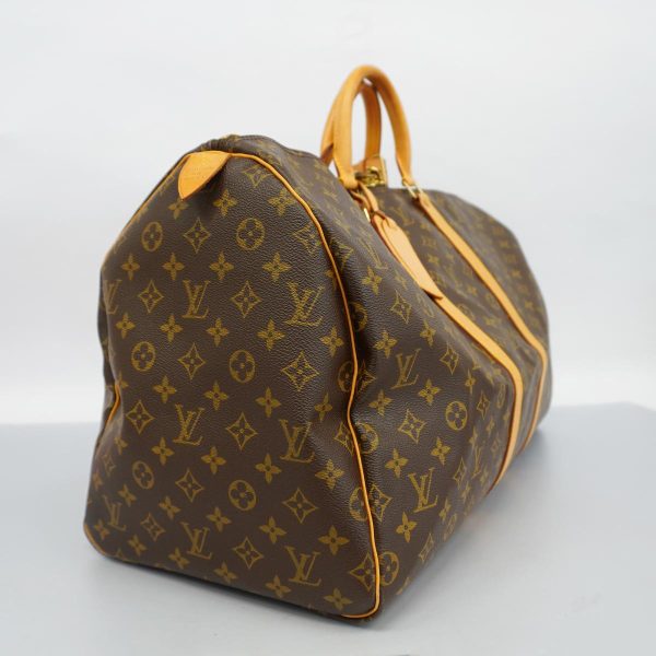 1240001049250 2 Louis Vuitton Keepall 55 Monogram Bag Brown