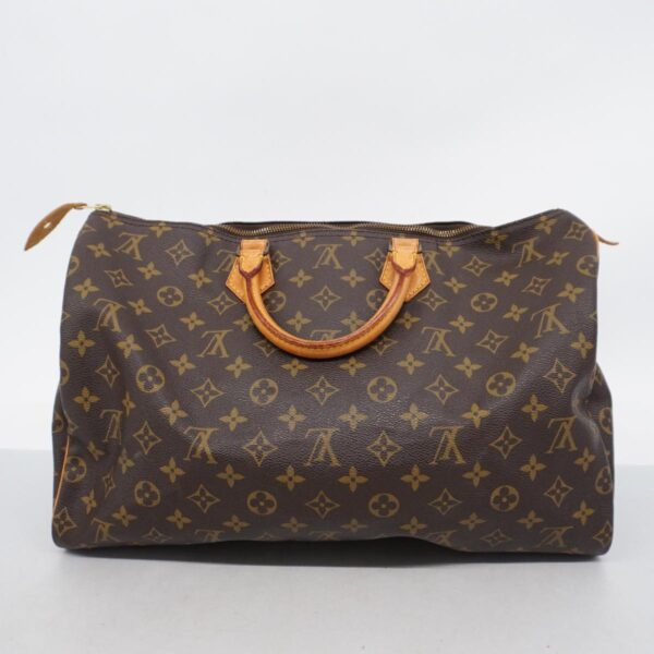 1240001049255 14 Louis Vuitton Monogram Speedy Handbag Brown