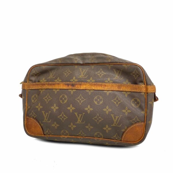 1240001049262 1 Louis Vuitton Monogram Compiègne Clutch Bag Brown