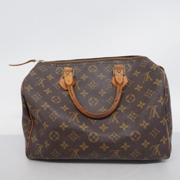 1240001049270 17 Louis Vuitton Monogram Speedy Handbag Brown