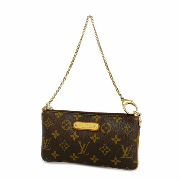 1240001049289 1 Louis Vuitton Monogram Pochette Mila MM Pouch Brown