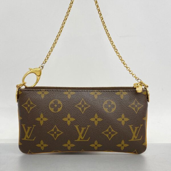 1240001049289 11 Louis Vuitton Monogram Pochette Mila MM Pouch Brown