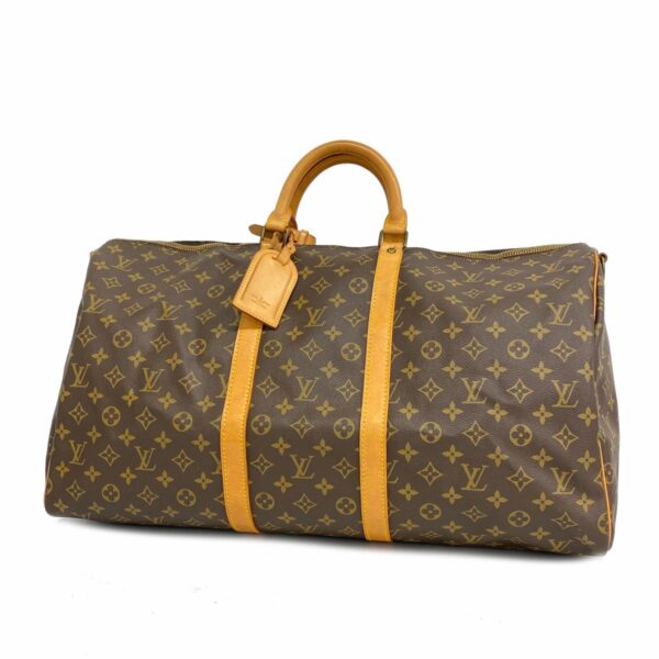 1240001049294 1 Louis Vuitton Monogram Keepall Bandouliere Bag Brown