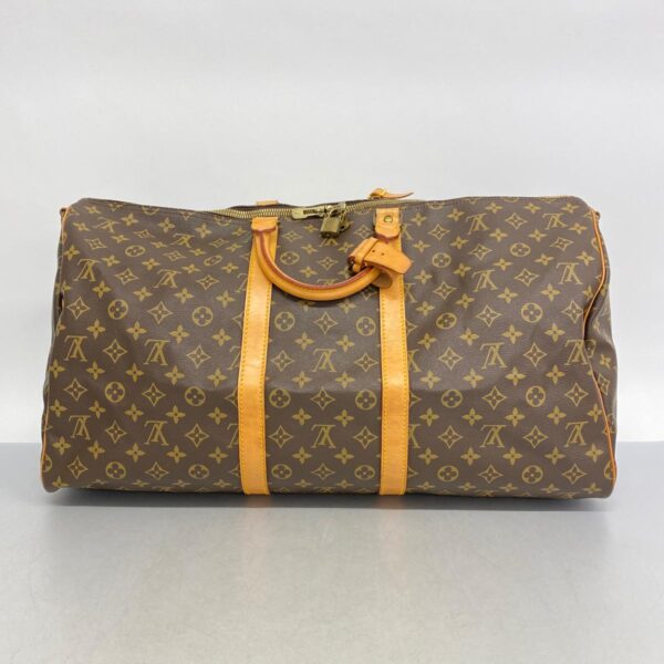 1240001049294 12 Louis Vuitton Monogram Keepall Bandouliere Bag Brown