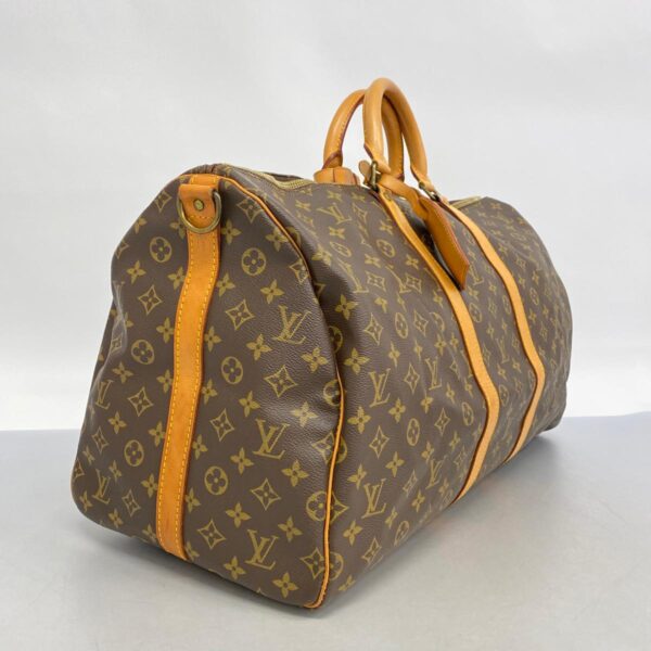 1240001049294 2 Louis Vuitton Monogram Keepall Bandouliere Bag Brown