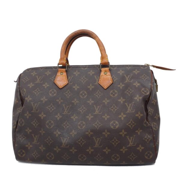 1240001049308 1 Louis Vuitton Monogram Speedy Handbag Brown