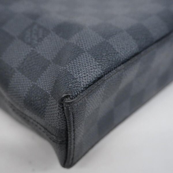 1240001049309 11 Louis Vuitton Damier Graphite Porte de 2way Bag Black