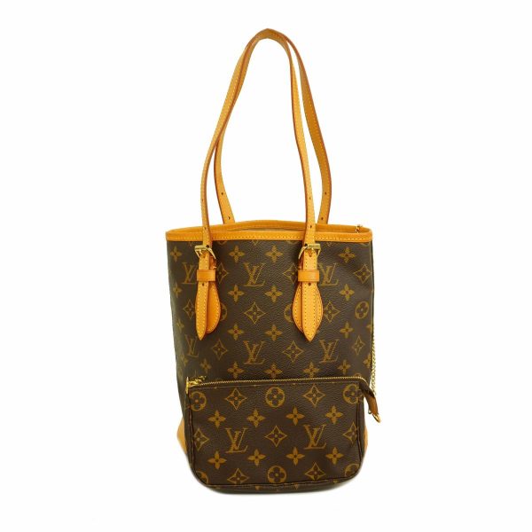 1240001049343 1 Louis Vuitton Bucket Pm Monogram Tote Bag Brown