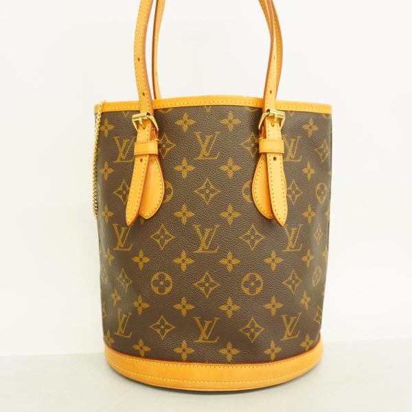 1240001049343 14 Louis Vuitton Bucket Pm Monogram Tote Bag Brown