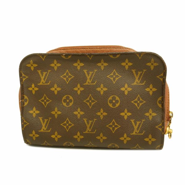 1240001049344 1 Louis Vuitton Orsay Monogram Clutch Bag Brown