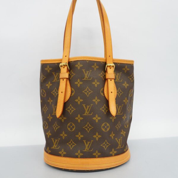 1240001049380 17 Louis Vuitton Monogram Bucket PM Tote Bag Brown