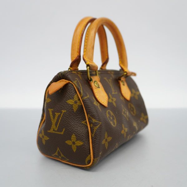 1240001049381 2 Louis Vuitton Mini Speedy Monogram Handbag Brown