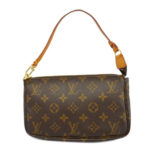 1240001049389 1 Louis Vuitton Monogram Pochette Accessory Pouch Brown