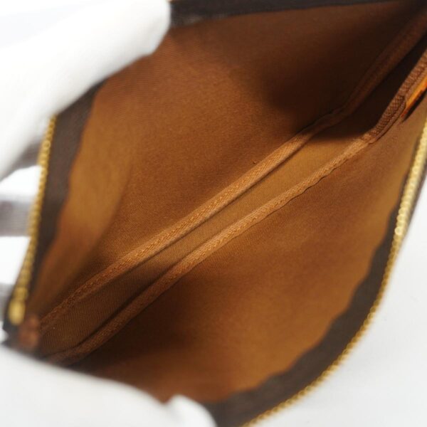 1240001049389 4 Louis Vuitton Monogram Pochette Accessory Pouch Brown