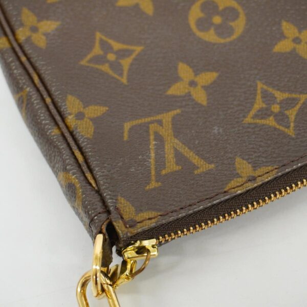 1240001049389 7 Louis Vuitton Monogram Pochette Accessory Pouch Brown