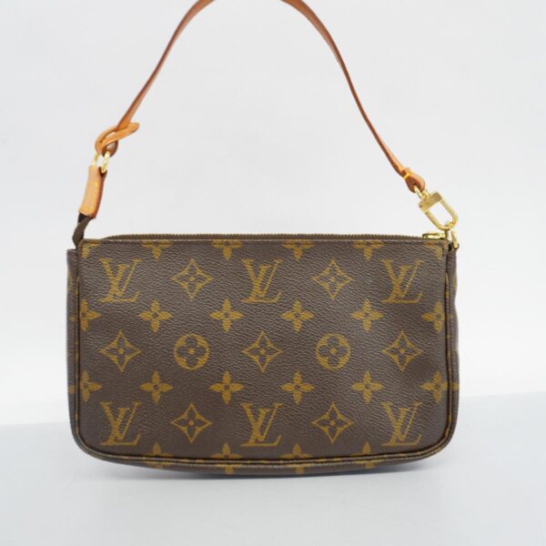 1240001049389 8 Louis Vuitton Monogram Pochette Accessory Pouch Brown