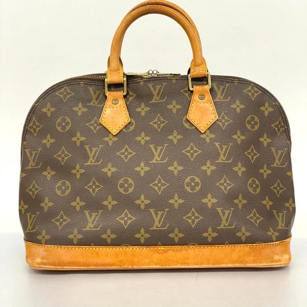 1240001049409 10 Louis Vuitton Alma Monogram Handbag Brown