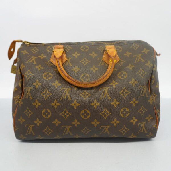 1240001049411 17 Louis Vuitton Monogram Speedy Handbag Brown