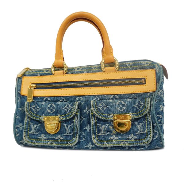 1240001049413 1 Louis Vuitton Neo Speedy Monogram Denim Handbag Blue