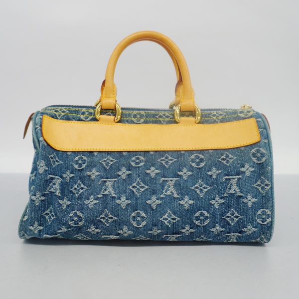 1240001049413 16 Louis Vuitton Neo Speedy Monogram Denim Handbag Blue