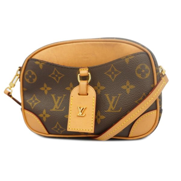 1240001049415 1 Louis Vuitton Monogram Deauville MINI Shoulder Bag Brown