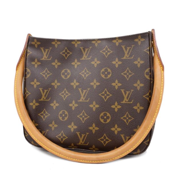 1240001049419 1 1 Louis Vuitton Monogram Looping MM Shoulder Bag Brown