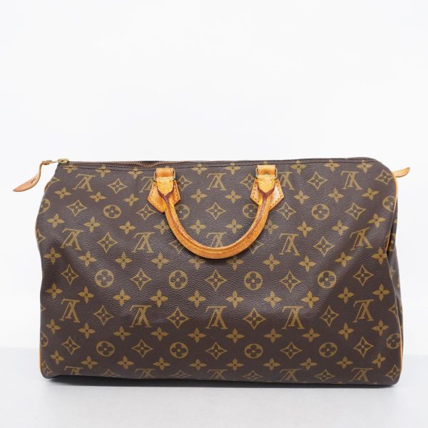 1240001049425 17 Louis Vuitton Speedy 40 Monogram Handbag Brown