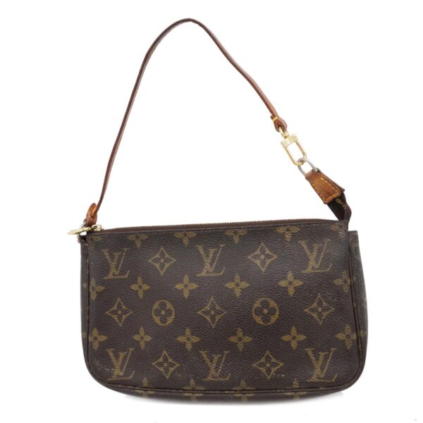 1240001049474 1 Louis Vuitton Monogram Pochette Accessoire Pouch Brown