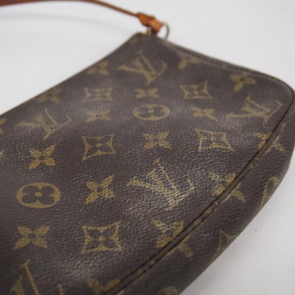 1240001049474 11 Louis Vuitton Monogram Pochette Accessoire Pouch Brown