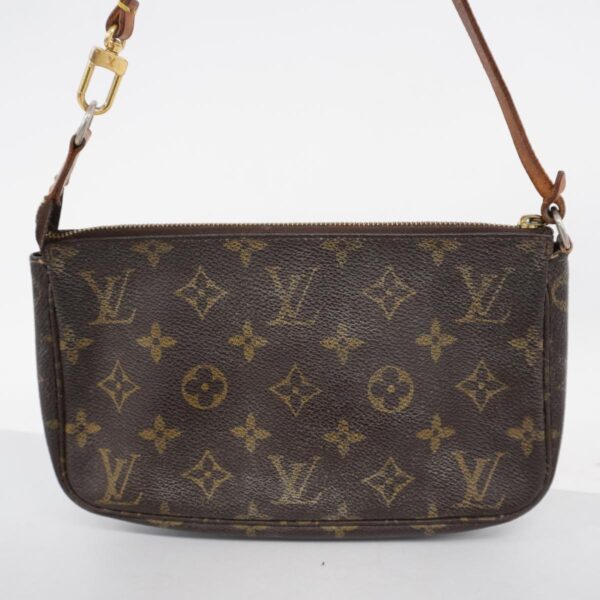 1240001049474 16 Louis Vuitton Monogram Pochette Accessoire Pouch Brown