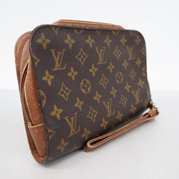 1240001049488 2 Louis Vuitton Monogram Orsay Clutch Bag Brown