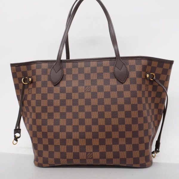 1240001049506 12 Louis Vuitton Neverfull Mm Damier Tote Bag Ebene Threeze