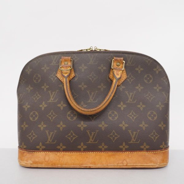 1240001049508 17 Louis Vuitton Alma Monogram Handbag Brown