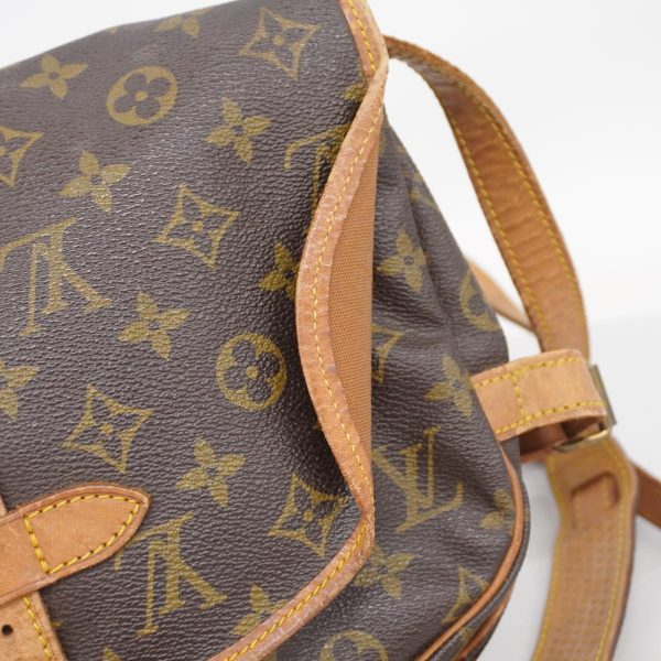 1240001049516 12 Louis Vuitton Saumur 30 Monogram Shoulder Bag Brown