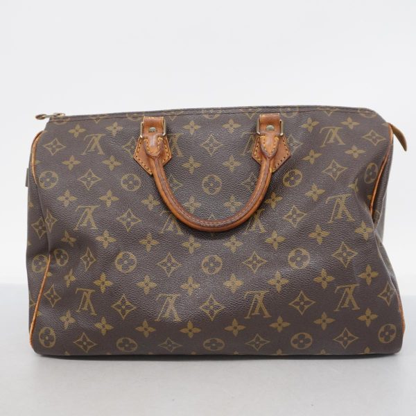 1240001049519 17 Louis Vuitton Speedy 35 Monogram Handbag Brown