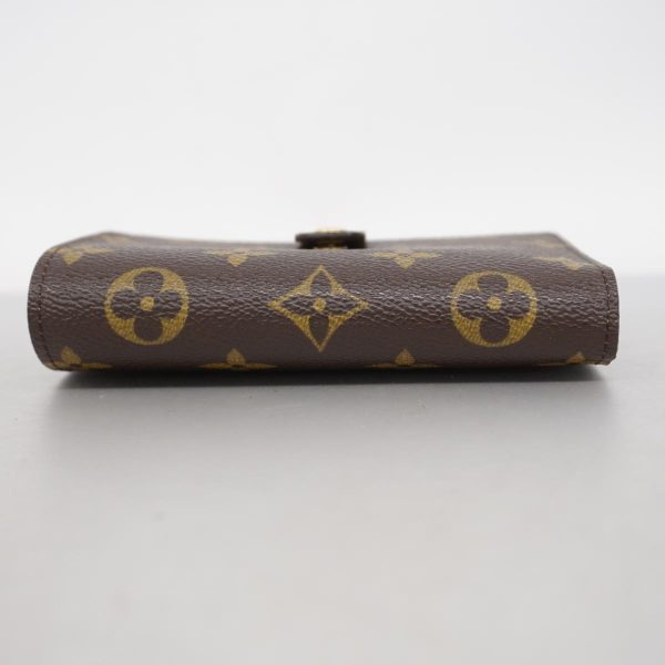 1240001049521 2 Louis Vuitton Portomone Viennese Monogram Wallet Brown