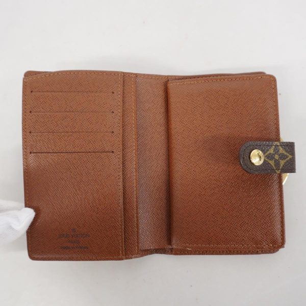 1240001049521 3 Louis Vuitton Portomone Viennese Monogram Wallet Brown