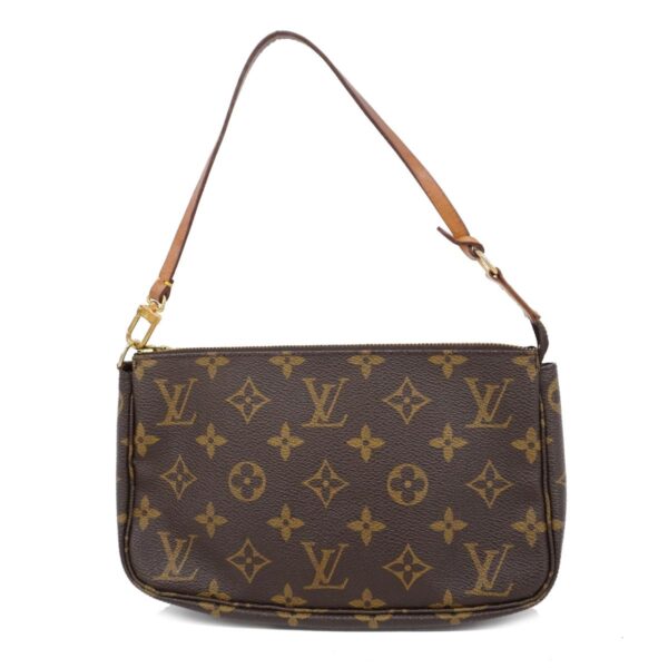 1240001049548 1 Louis Vuitton Monogram Pochette Accessoire Pouch Brown