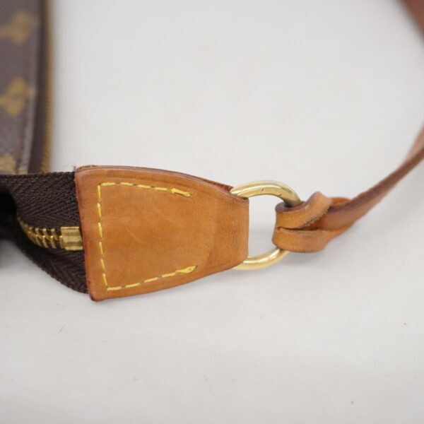 1240001049548 12 Louis Vuitton Monogram Pochette Accessoire Pouch Brown