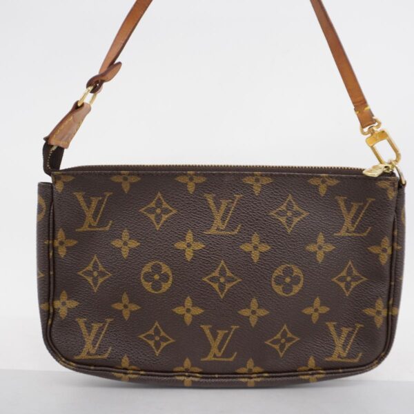 1240001049548 15 Louis Vuitton Monogram Pochette Accessoire Pouch Brown