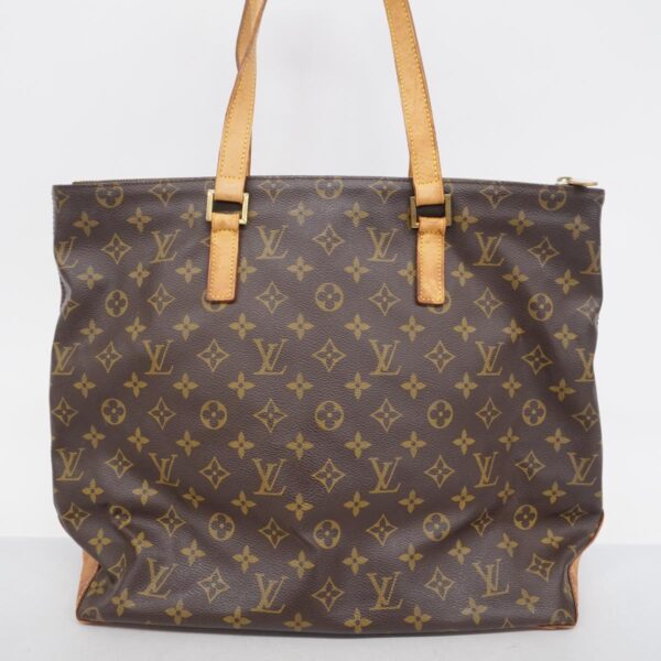 1240001049554 19 Louis Vuitton Monogram Cabamezzo Tote Bag Brown