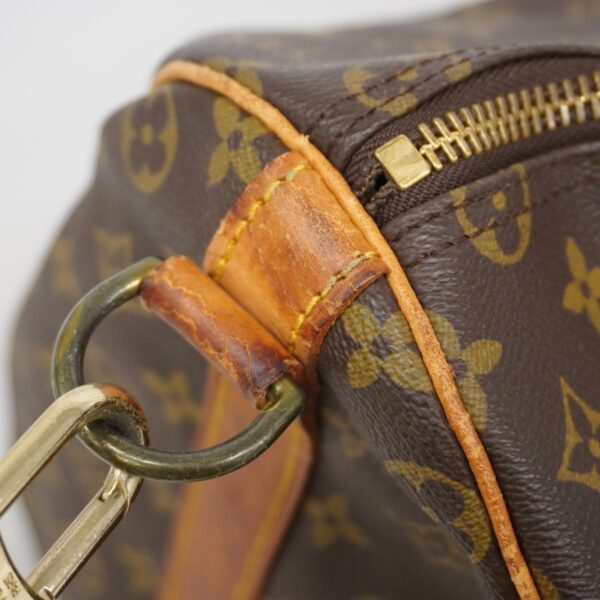 1240001049576 14 Louis Vuitton Monogram Keepall Bandouliere Bag Brown