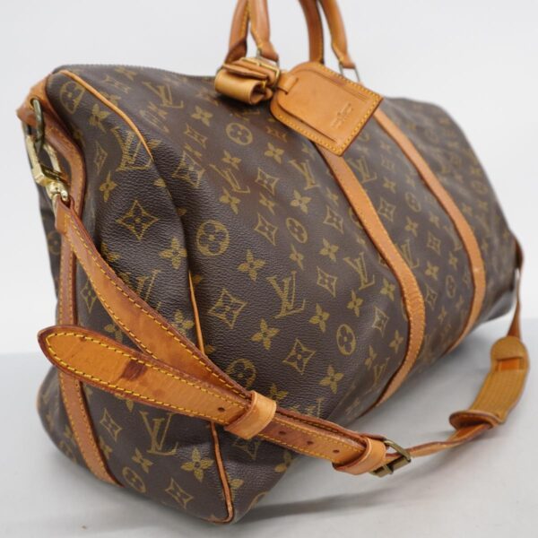 1240001049576 2 Louis Vuitton Monogram Keepall Bandouliere Bag Brown