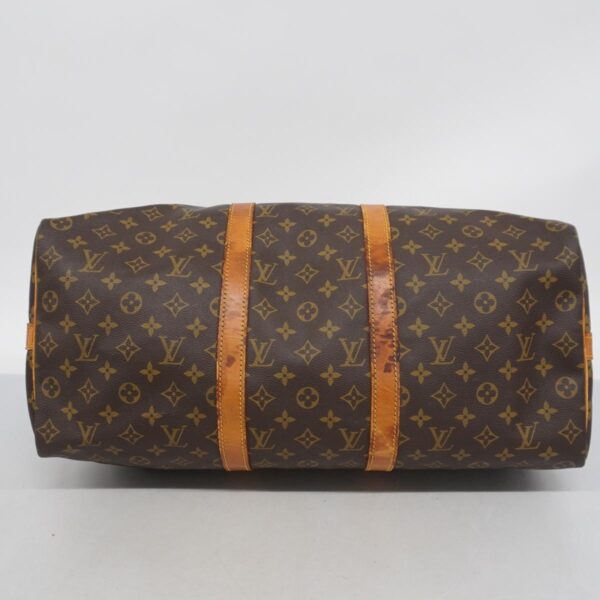 1240001049576 3 Louis Vuitton Monogram Keepall Bandouliere Bag Brown