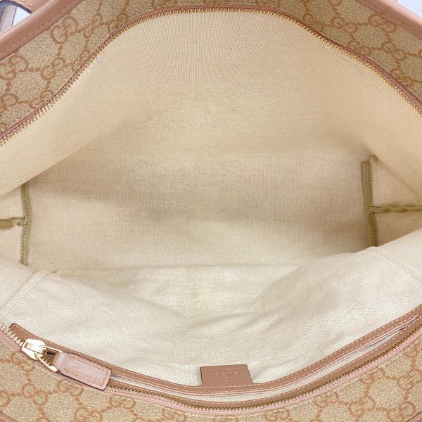 1240001049578 4 Gucci Gg Supreme Tote Bag Pink Beige Champagne