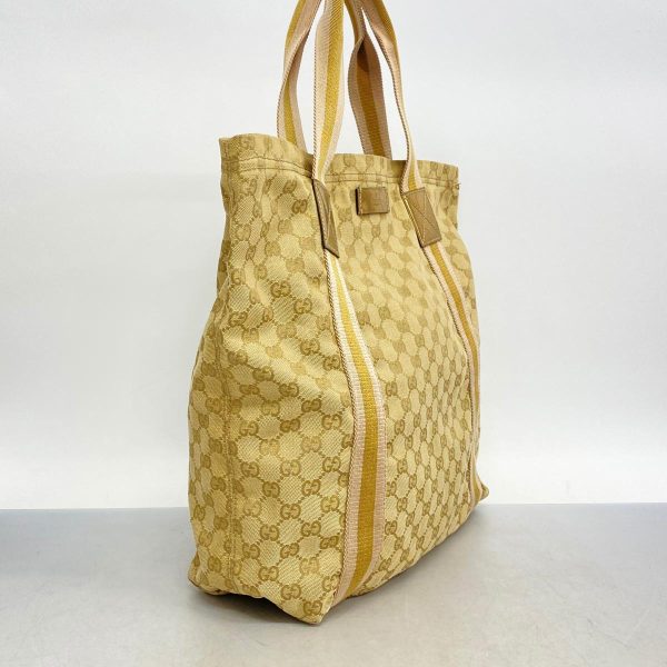 1240001049611 2 Gucci Gg Tote Bag Beige