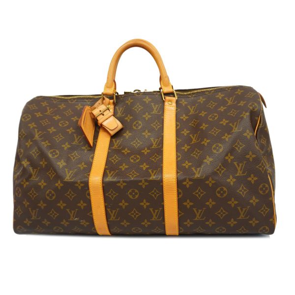 1240001049661 1 Louis Vuitton Keepall 50 Monogram Bag Brown