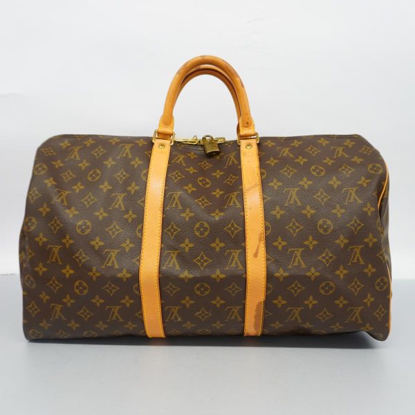 1240001049661 13 Louis Vuitton Keepall 50 Monogram Bag Brown